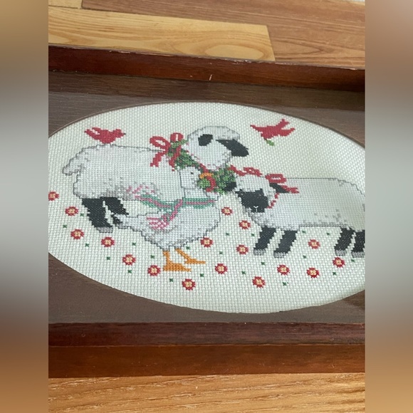 Vintage Crossstitch Decorative Tray - Picture 4 of 8